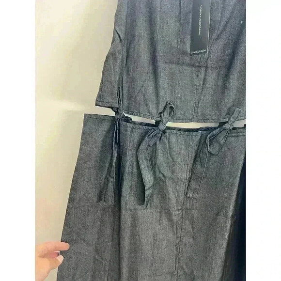 TOV Cutout Tie Maxi Skirt Black Size‎ Small - Picture 6 of 10